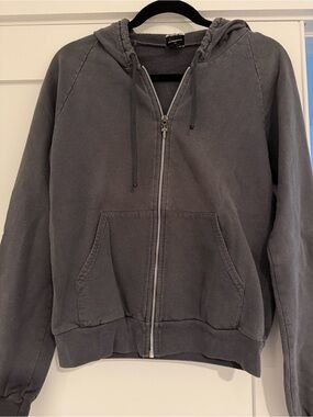 Chrome Hearts Dark Gray Zip-Up Hoodie